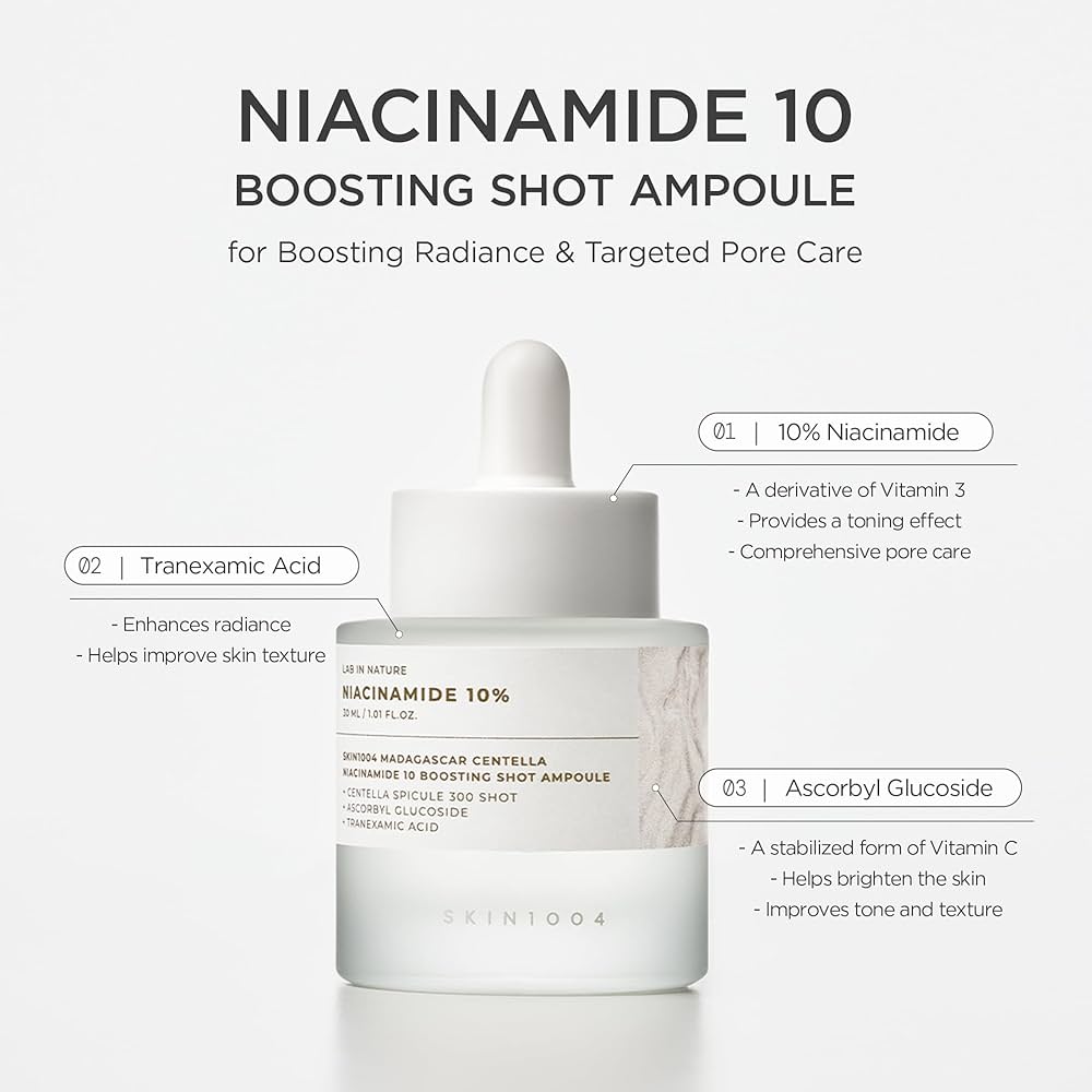 SKIN1004 – Madagascar Centella Niacinamide 10 Boosting Shot Ampoule, 30ml