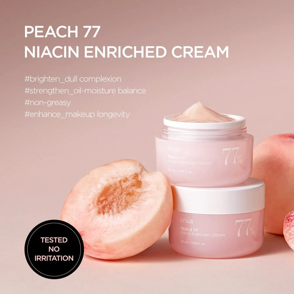 Anua - Peach 77% Niacin Enriched Cream, 50ml