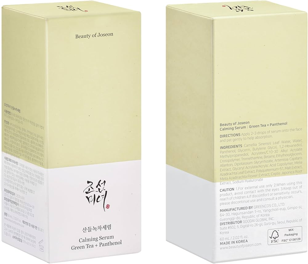 Beauty of Joseon - Calming Serum Green Tea + Panthenol, 30ml