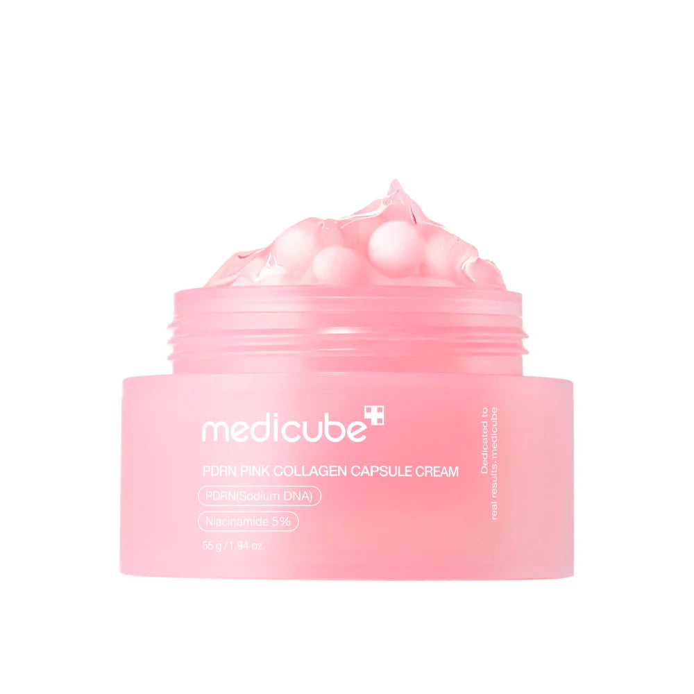 Medicube PDRN Pink Collagen Capsule Cream capsule texture