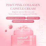 Load image into Gallery viewer, Medicube PDRN Pink Collagen Capsule Cream skincare benefits infographic
